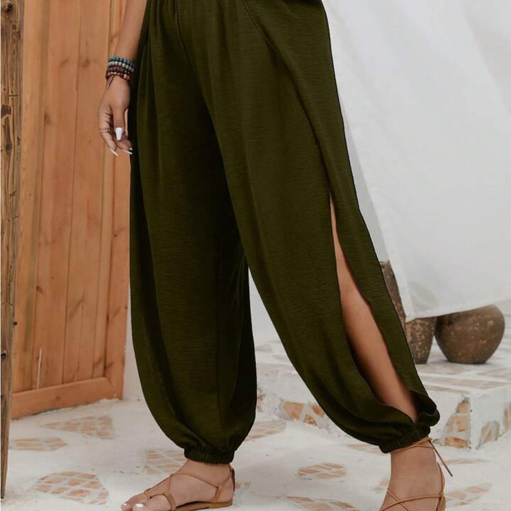 Holidaya Plus Split Thigh Jogger Pants